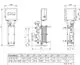 Schematische Darstellung einer Vaillant Trinkwasserstation mit verschiedenen Ansichtsperspektiven und Maßangaben für Anschlussmöglichkeiten.